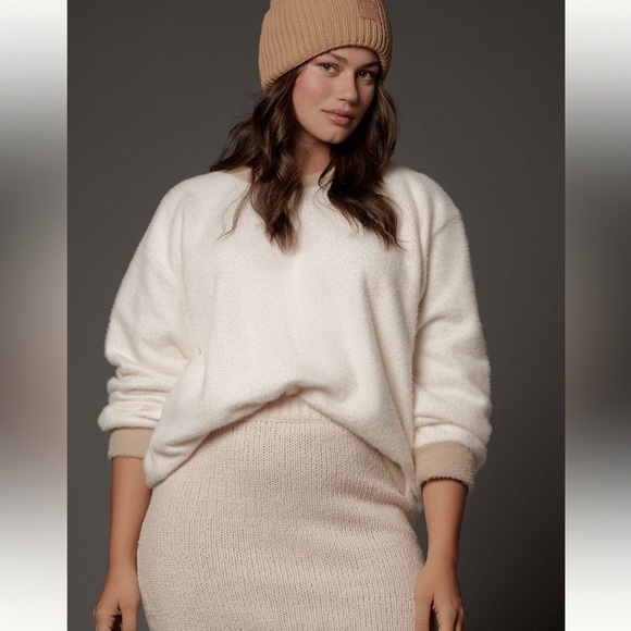 Anthropologie Maeve Cozy Ringer Sweatshirt - Picture 15 of 16